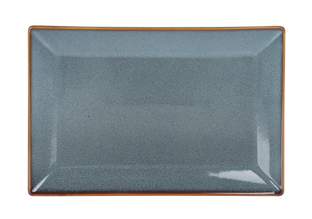 [B997022A] #-12- BLUE RECT. TRAY MING 30x20x2cm