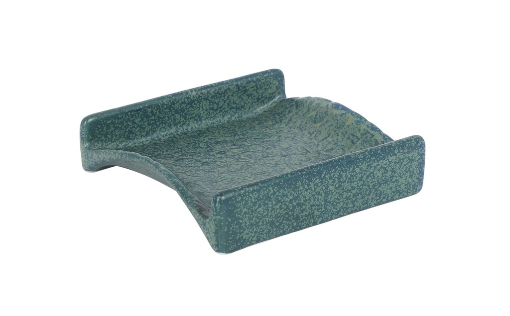[B997035] #-96- BANDEJA VERDE MADRAS 10x10x2,5cm