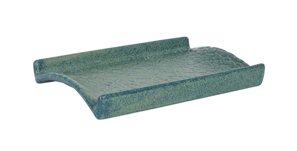 #-36- GREEN TRAY MADRAS 20x13x2,5cm