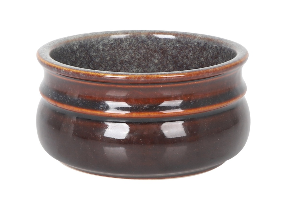 GREY BOWL IRIS ø10x5cm 27cl