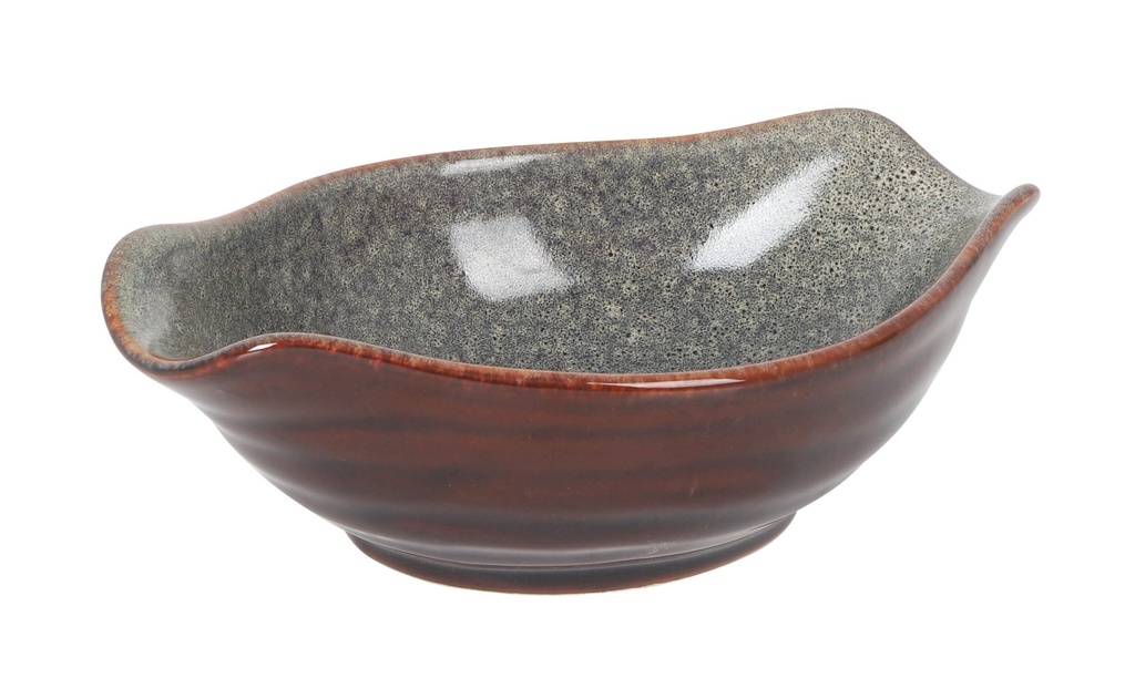 GREY BOWL LONGO 17x11x5cm