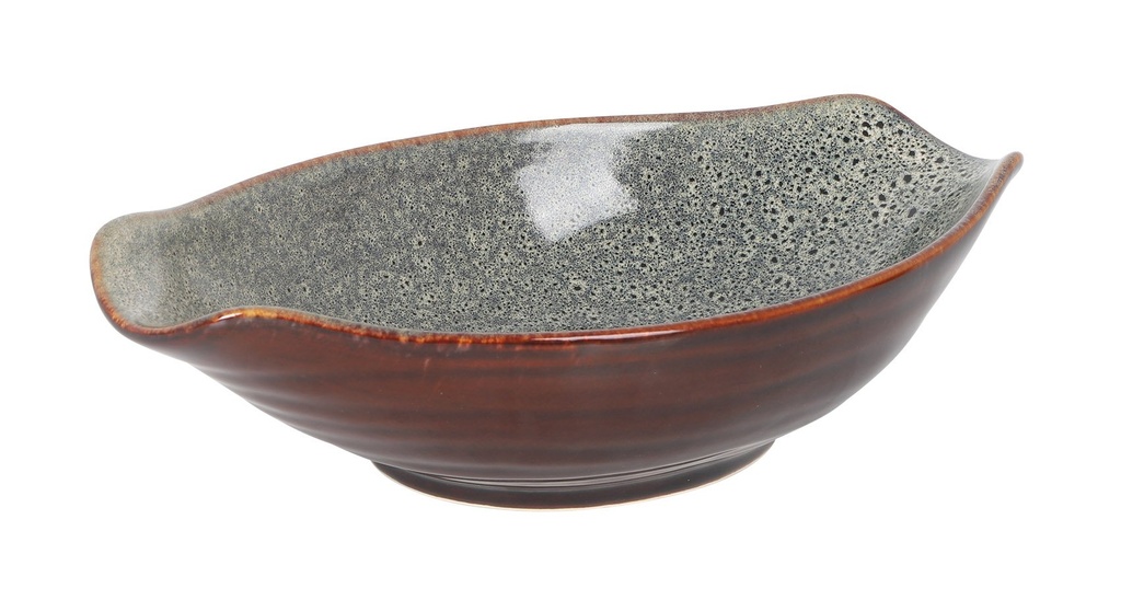 BOWL LONGO GRIS 24.5x13.5x6cm