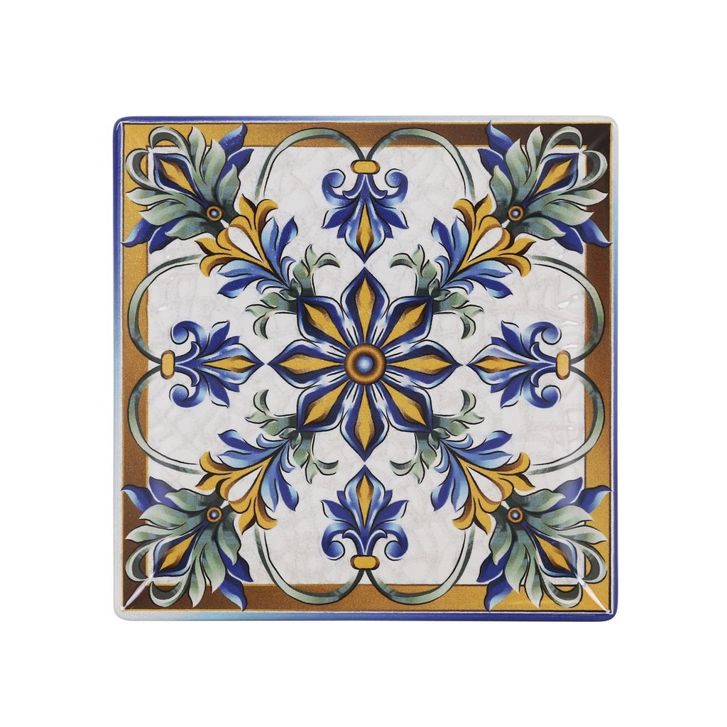 [B2975Y1] DESSERT PLATE MING II "BIZANCIO" 21x21x2