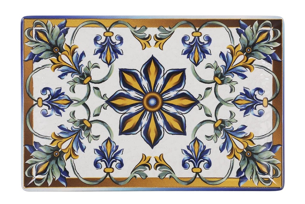 [B2882Y1] BANDEJA MING II "BIZANCIO" 30x20x2.5cm