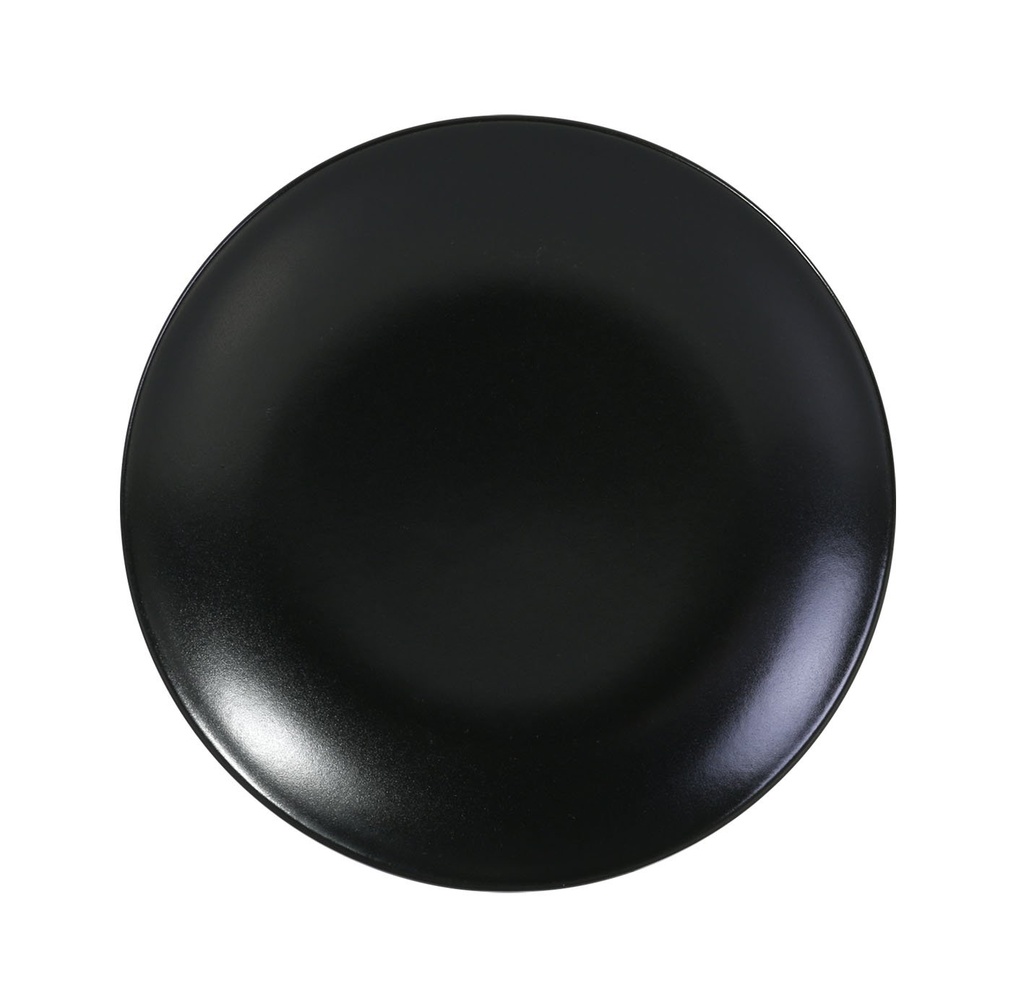 [B758037] & PLATO POSTRE NEGRO ø20x2cm INFINITY