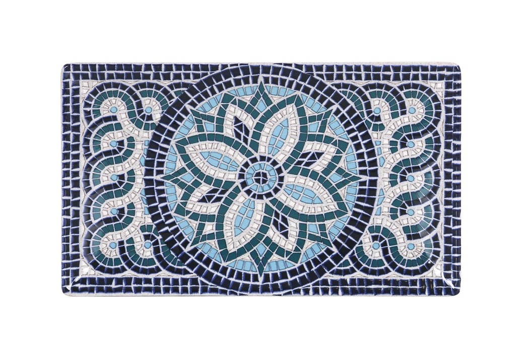 [B2768Y2-2] TRAY MING II  "MAYOLICA" 25x15x2cm