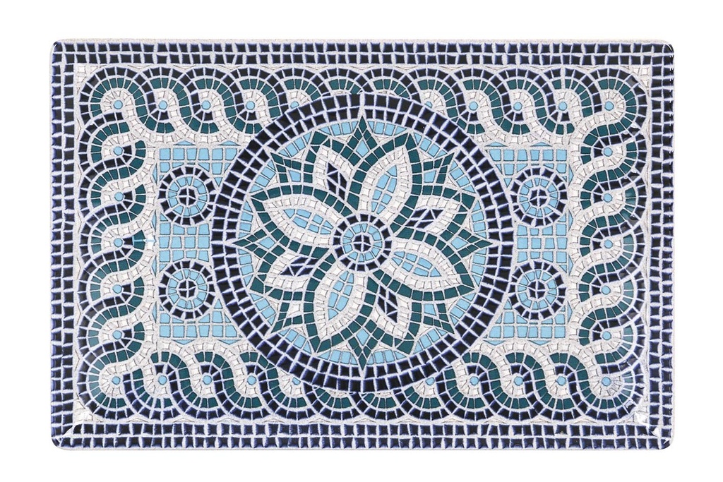 [B2882Y2] TRAY MING II "MAYOLICA" 30x20x2.5cm
