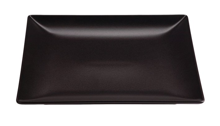 [B2771] BLACK PLATE PLAIN STONWARE  26X2 _MING I