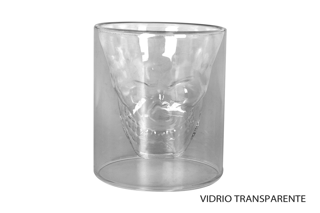 #-24- GLASS CALAVERA 24cl ø9x10cm