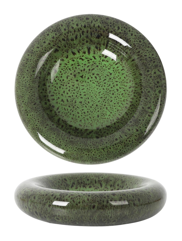 [B1033000] GREEN PLATE CLEOPATRA ø28x6cm