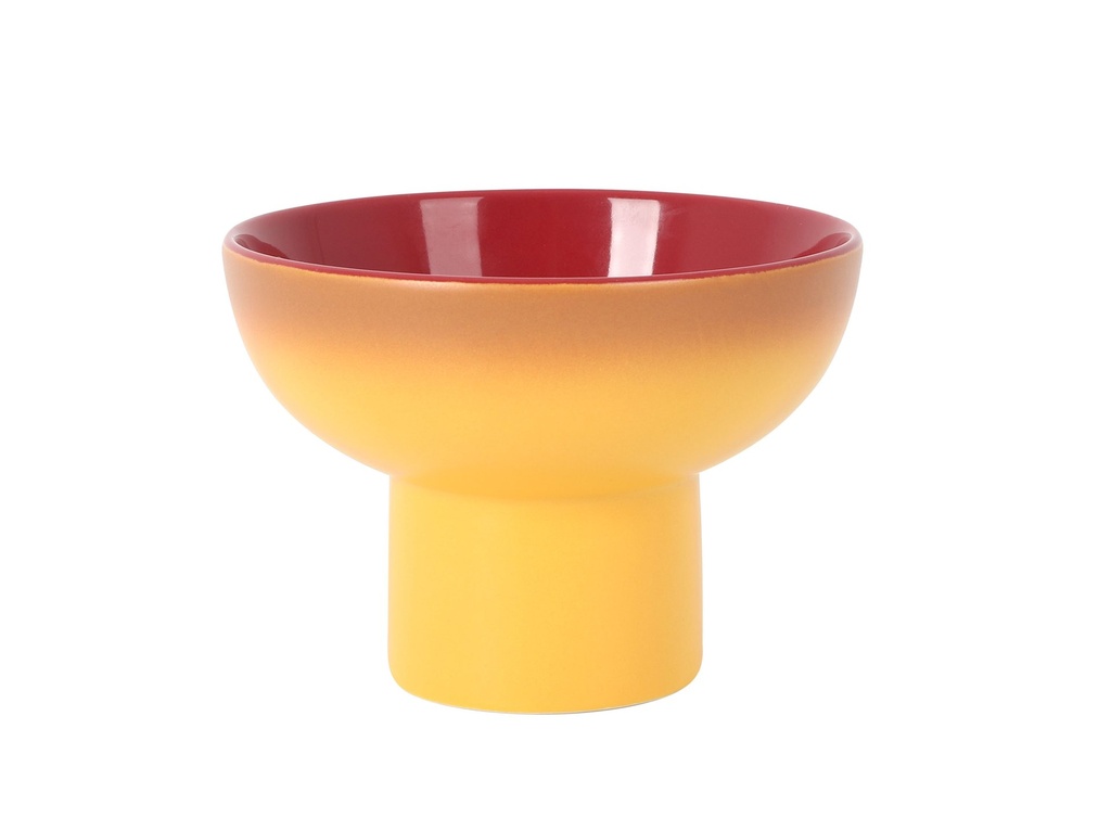 MUSTARD BOWL W/FOOT CATARIA ø12x9cm 32cl