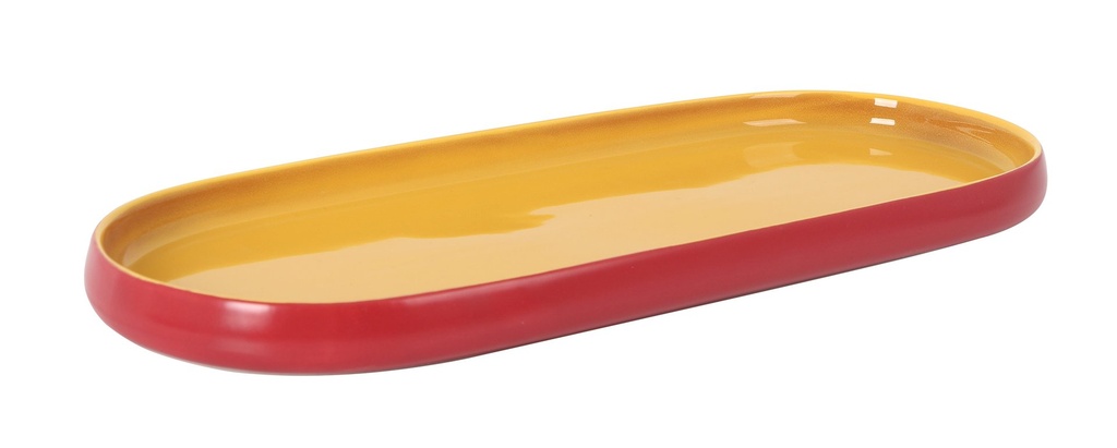 BANDEJA CATARIA MOSTAZA 34x14x2cm