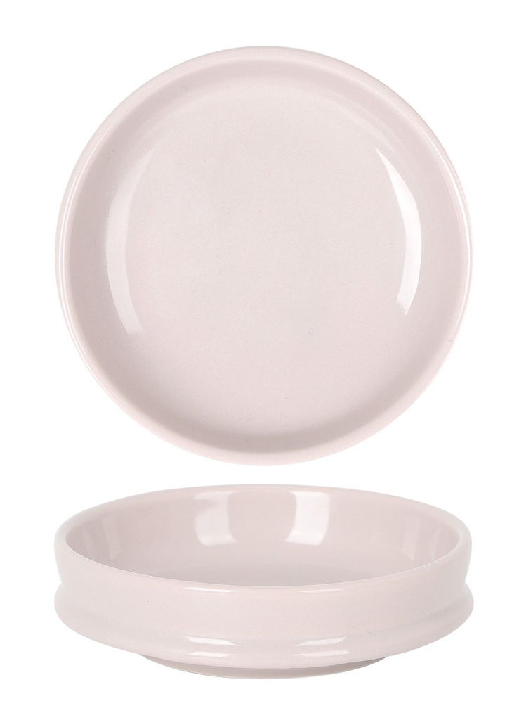 [B1502021A] PLATO BAMBOLA DEGUSTACION PINK BEIGE ø9x2.5cm 9cl