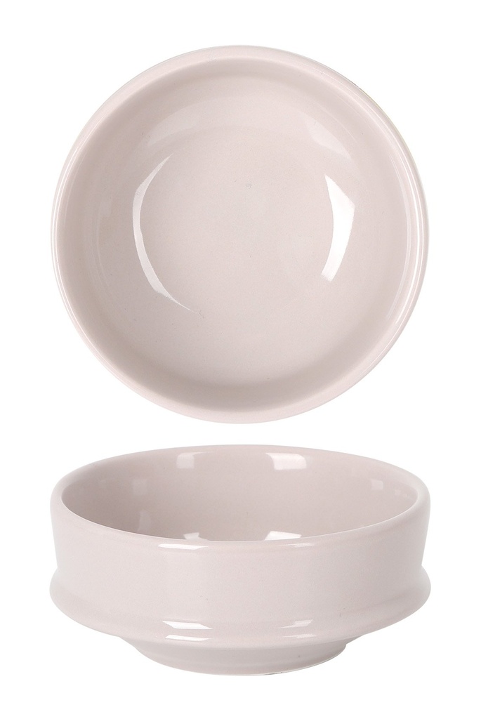[B1502018A] BOWL APILABLE BAMBOLA PINK BEIGE ø9x4cm 15cl