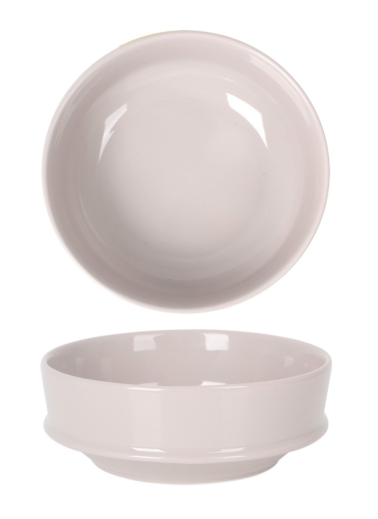 STACKABLE BOWL BAMBOLA PINK BEIGEø16x6cm