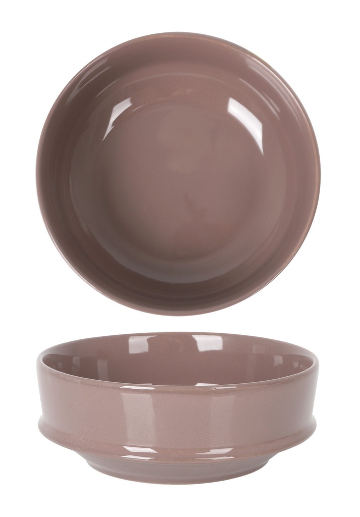 STACKABLE BOWL BAMBOLA BROWN ø16x6cm 75c