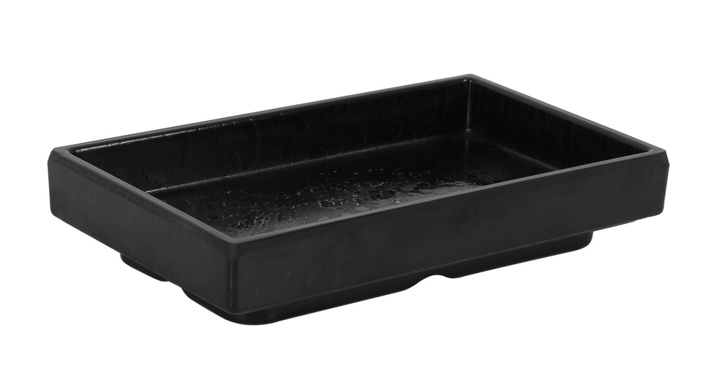 BLACK TRAY ADRA 15x9x2.3cm