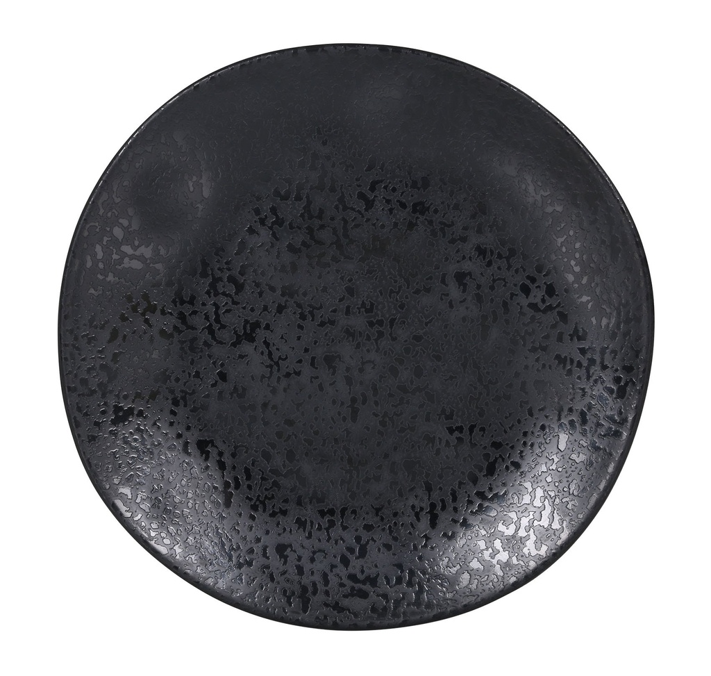 PLATO POSTRE NEGRO STREGA ARIZONA ø22x1.5cm