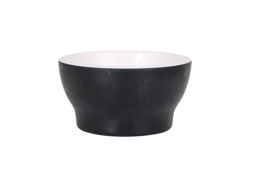 [B100V034R] BOWL NEGRO-BLANCO ARIZONA ø8x4cm 10cl