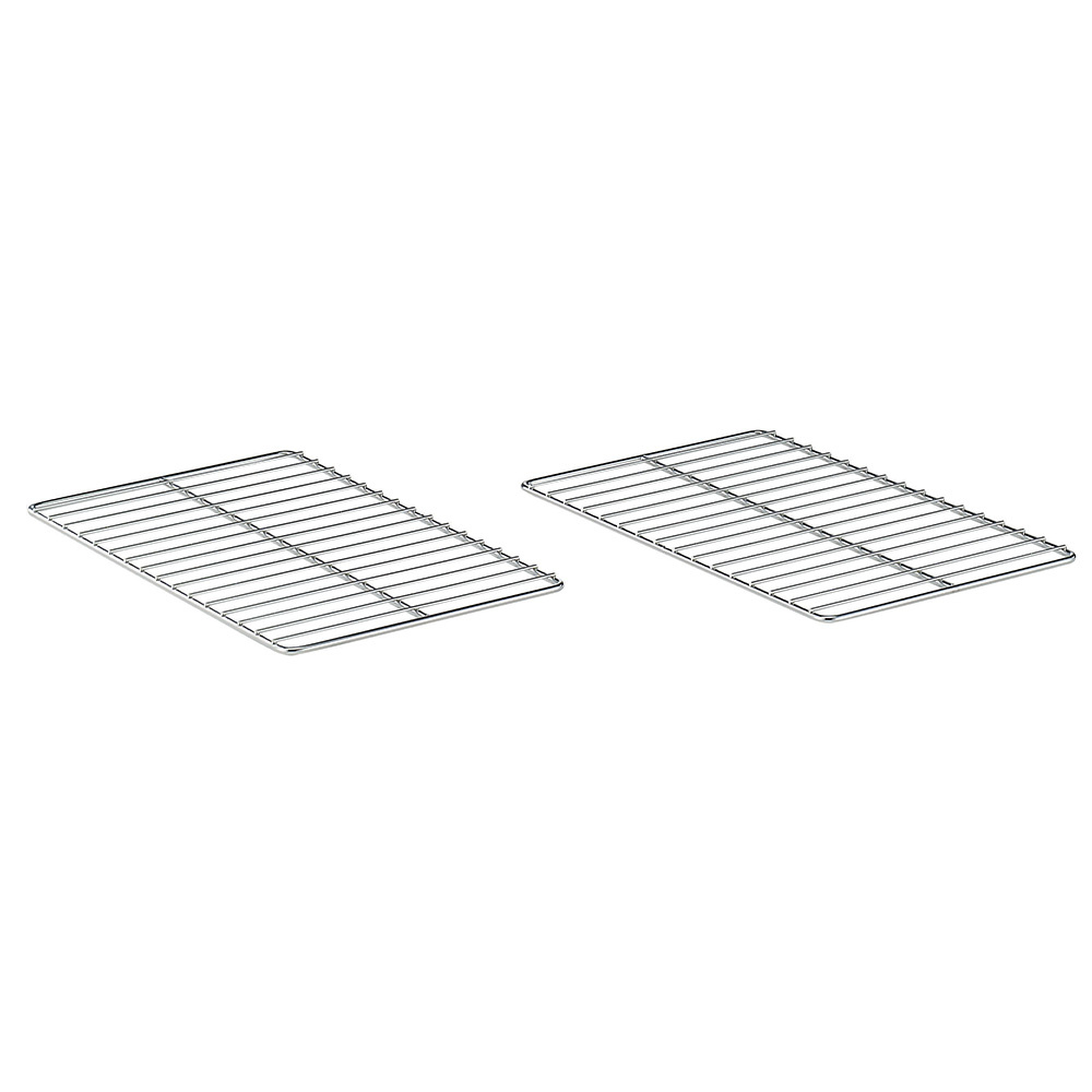 2 parrillas GN 1/1 acero AISI 304