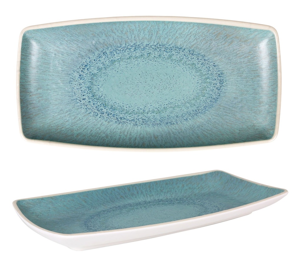 [B1052049B1] #-36- BANDEJA RECT.AXARQUIA CELESTE 33x17x3cm