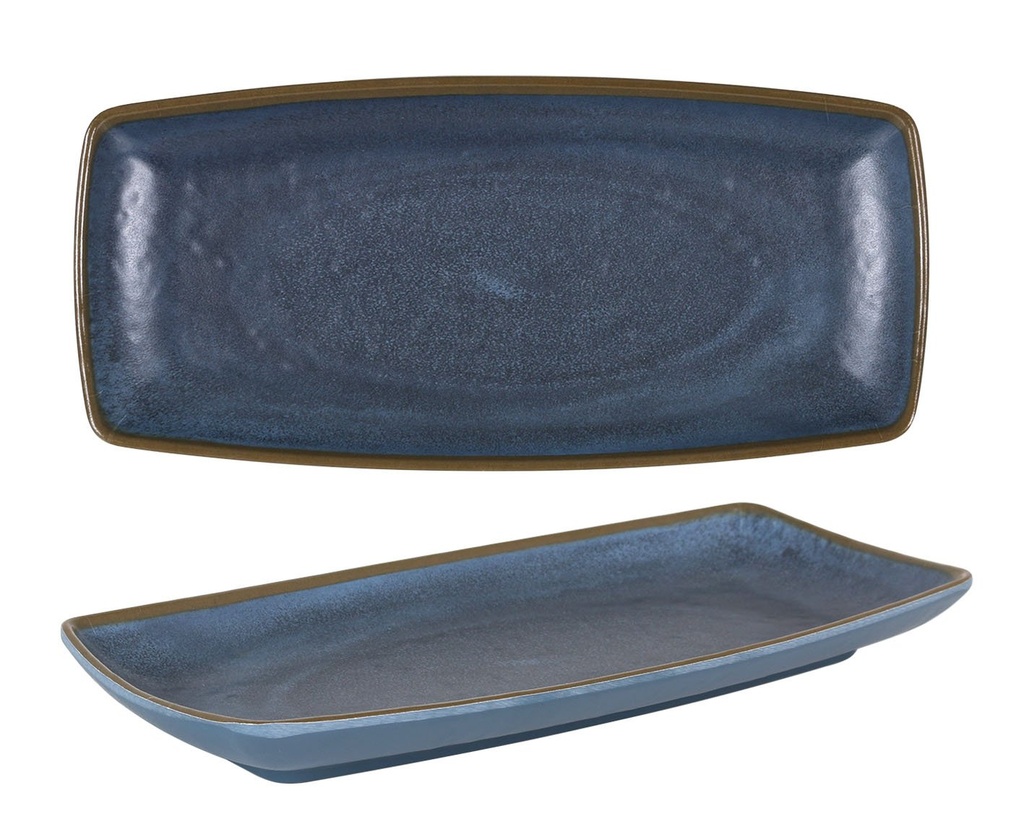 [B1052051B2] #-96- BLUE RECT. TRAY AXARQUIA 24x11x2,5