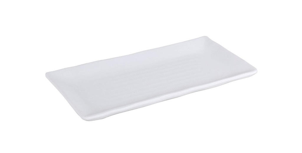 [B885316] RECTANG TROYA TRAY 21.5x10x2 cm WHITE