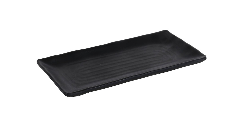 [B885358] RECT TROYA TRAY 21.5x10x2 cm BLACK