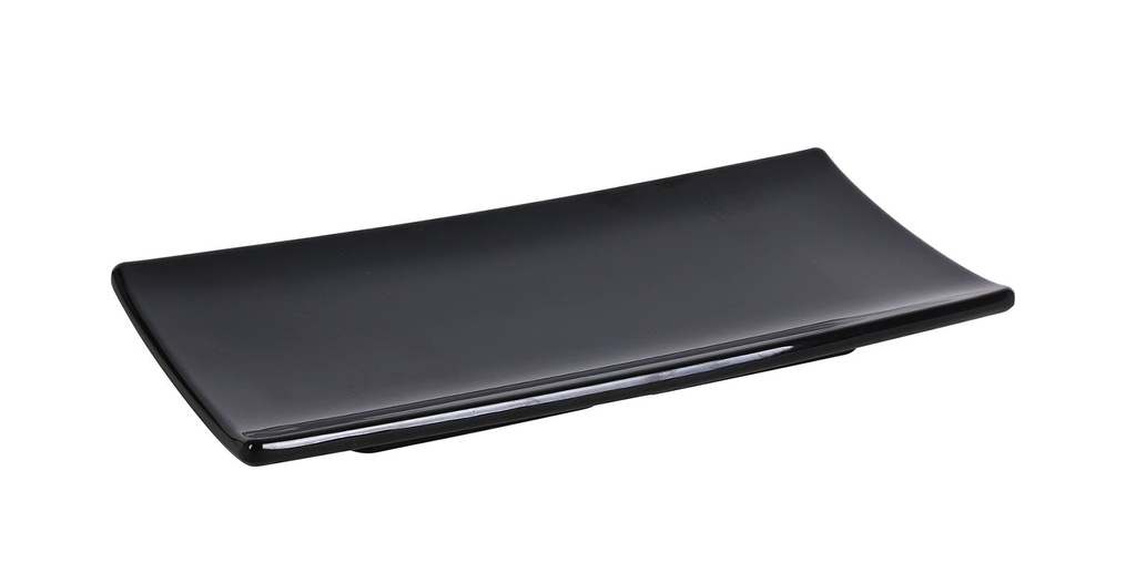 [B885352] RECT CRIOLLO TRAY  24x10.5x2.5 cm BLACK