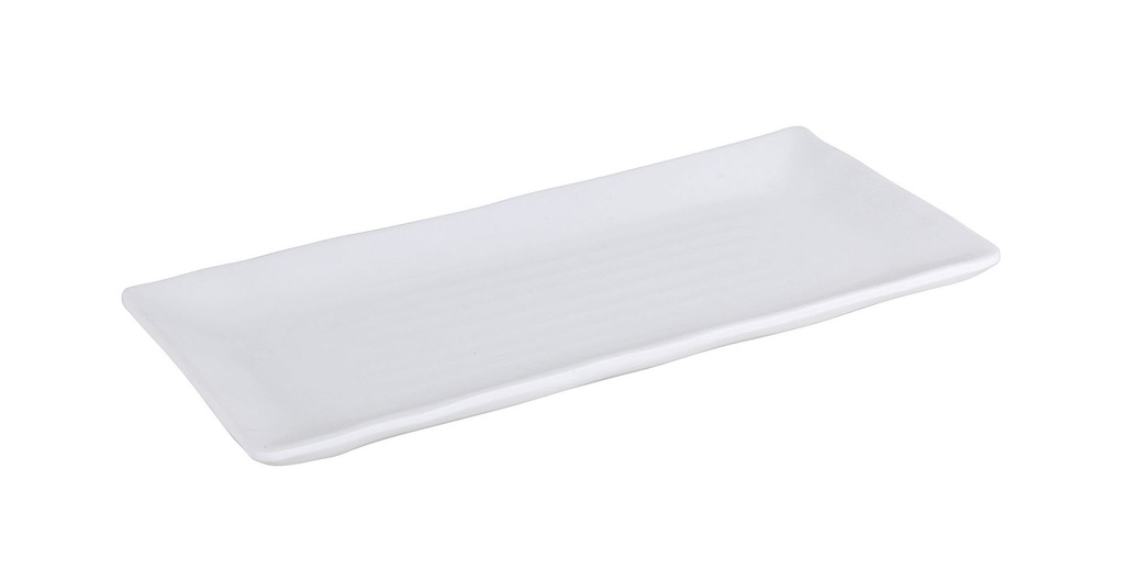 [B885315] RECTANG TROYA TRAY 26x11.5x2 cm WHITE