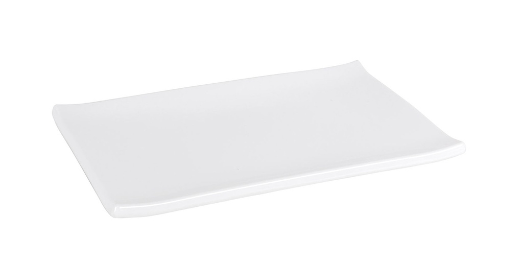 [B885348] RECT CRIOLLO TRAY  24.5x15.5x2 cm WHITE