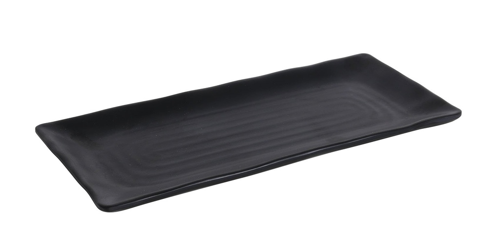 [B885356] RECT TROYA TRAY  30x13x2 cm BLACK