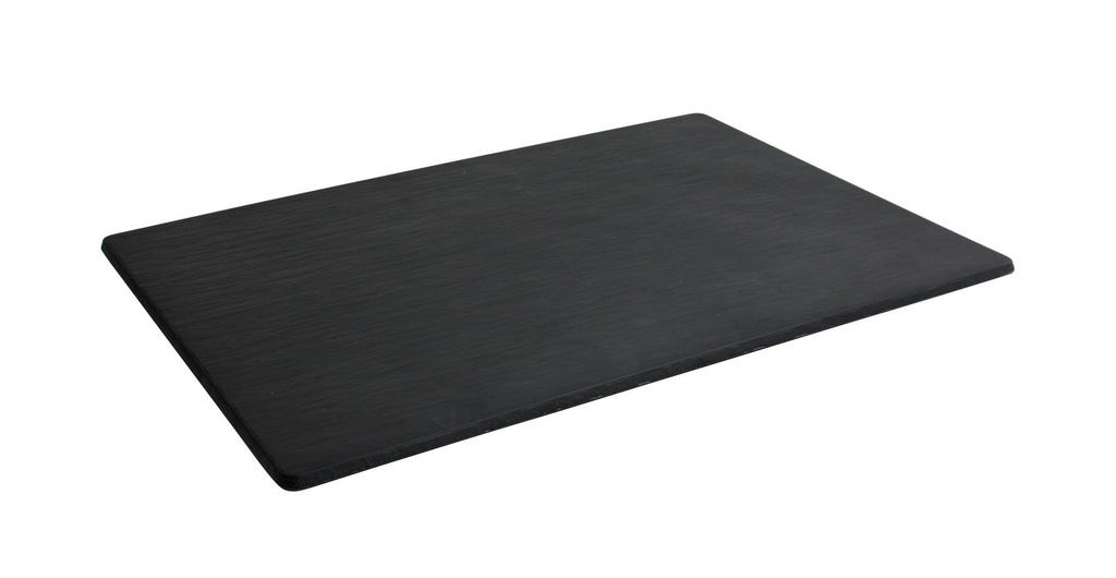 BLACK RECT AFRICA TRAY 42x30x0.7cm