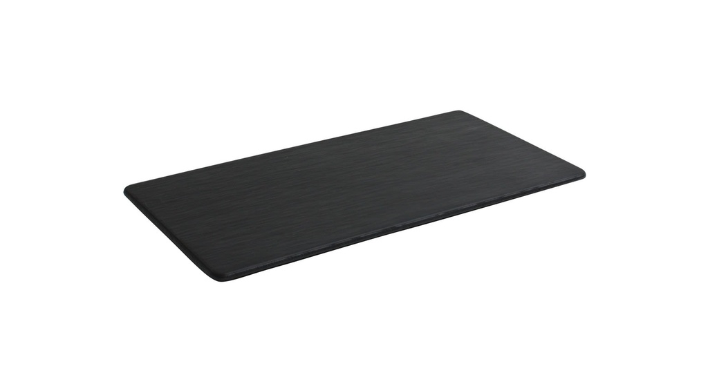 BANDEJA RECT AFRICA NEGRO 30x16x0.5cm