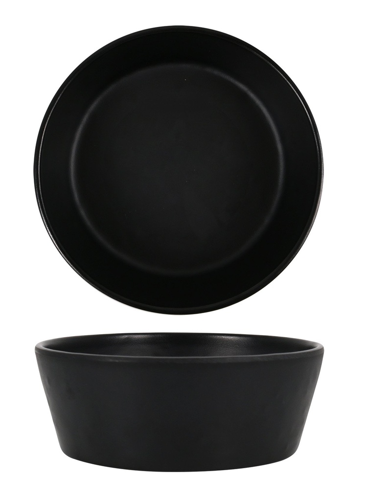 [B100V377B] BLACK BOWL BASIC ø12.7cm 40cl