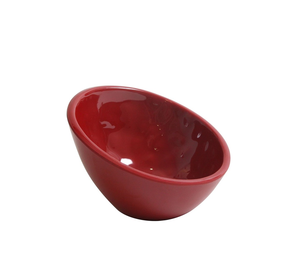 [B885241R] BOWL OVAL MAMBA ROJO 10.6x10.2x6.8cm 8.5cl
