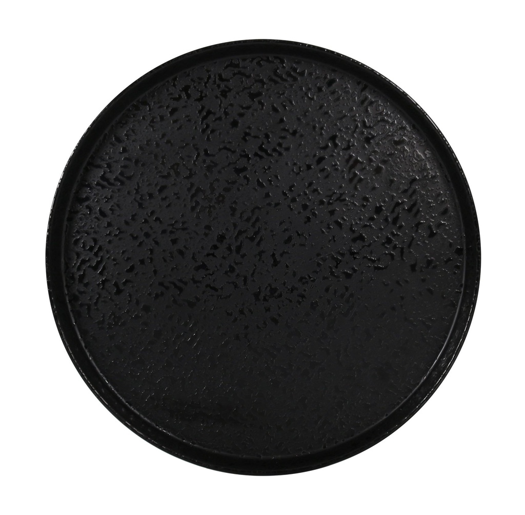 PLATO LLANO CARACALLA II NEGRO ø25cm