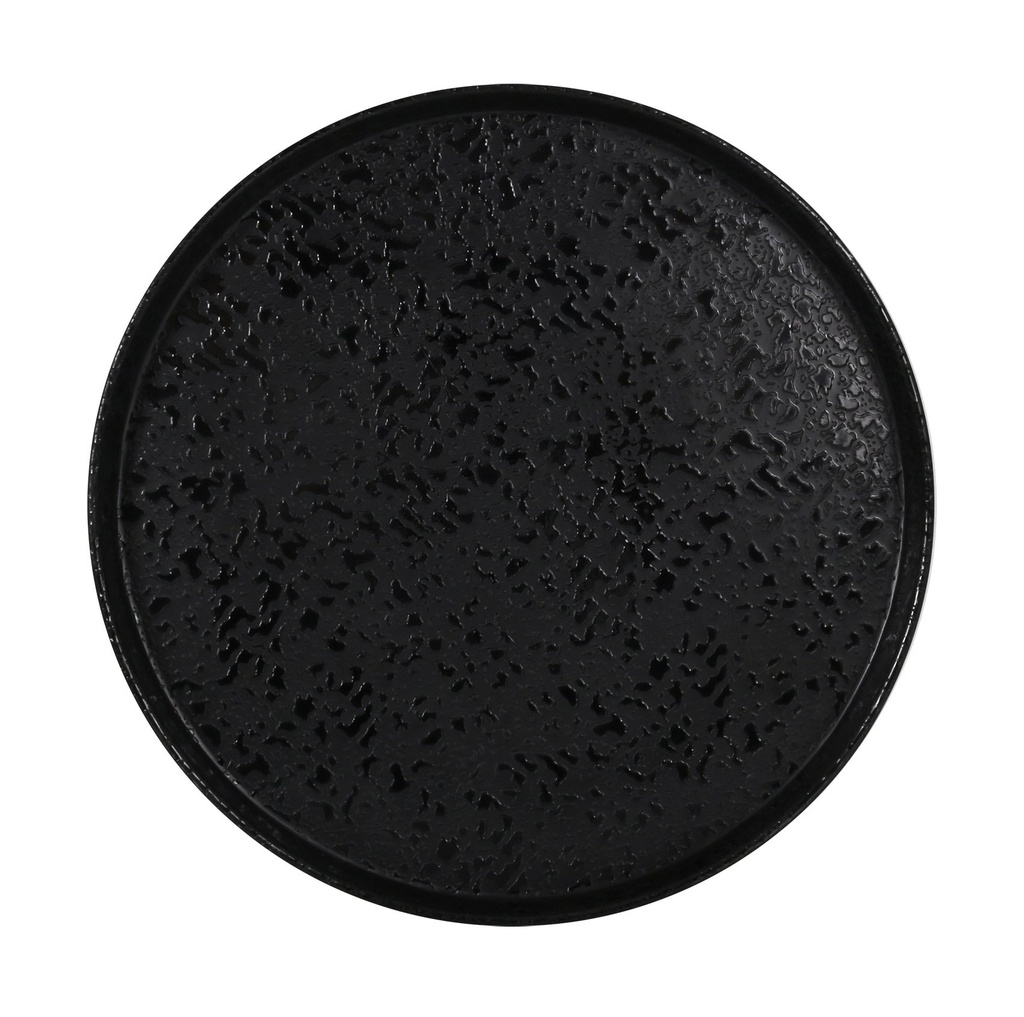 PLATO POSTRE CARACALLA II NEGRO ø21.5cm