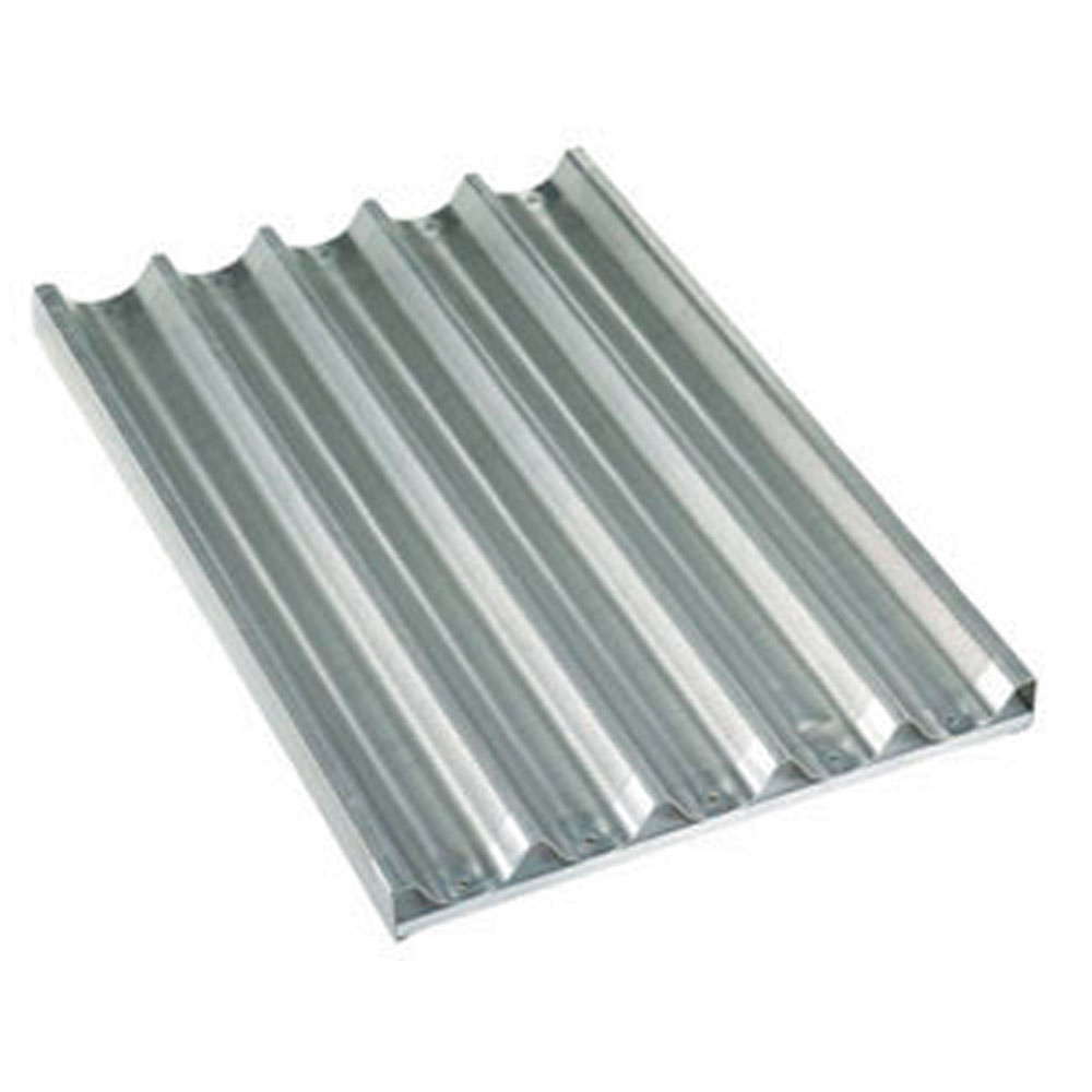Placa de aluminio 600x400xh38 mm, perforado-curvado