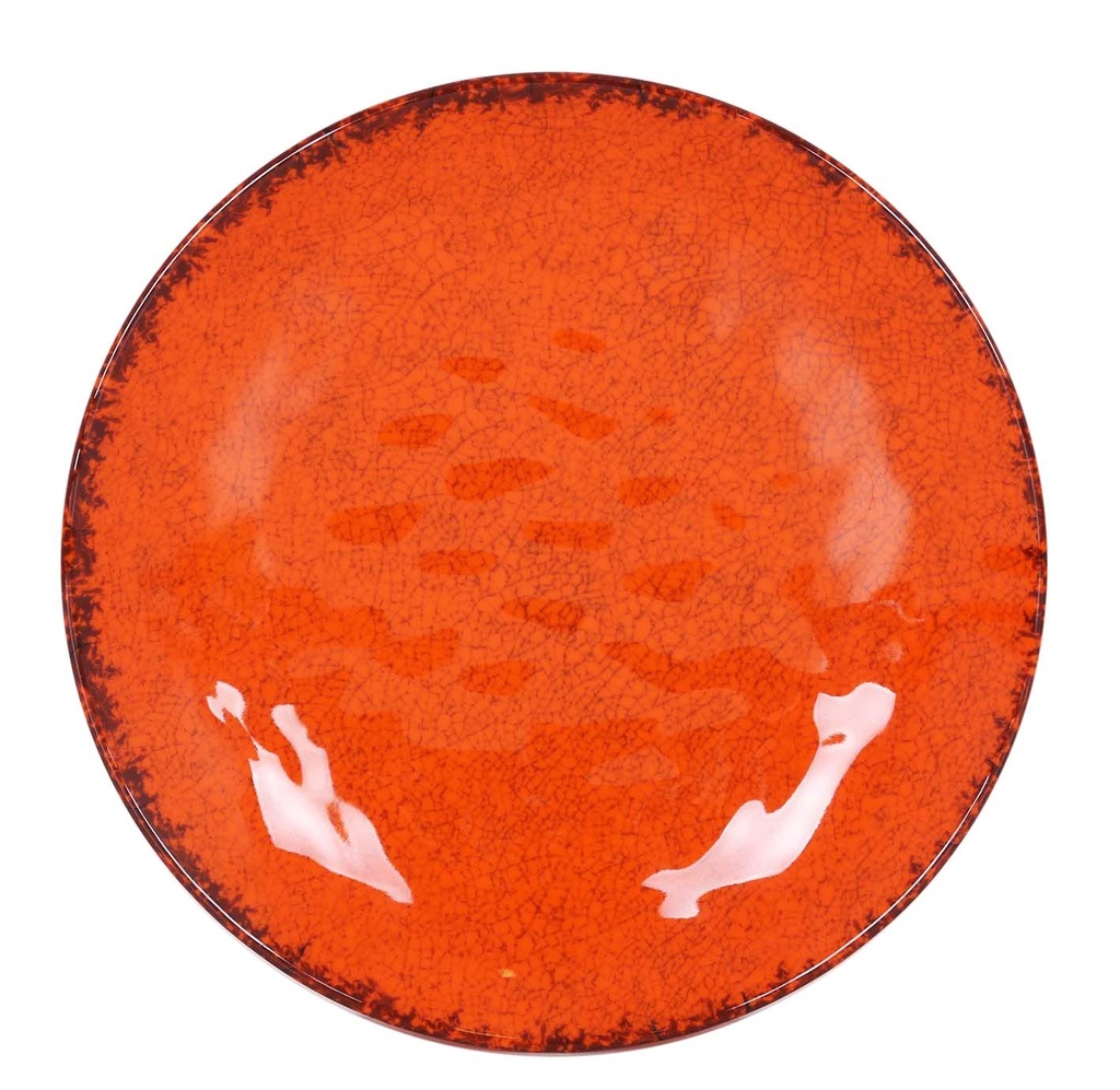 [B1052013A] #-36- PLATO LLANO NARANJA GUAYABA ø25.5x4cm