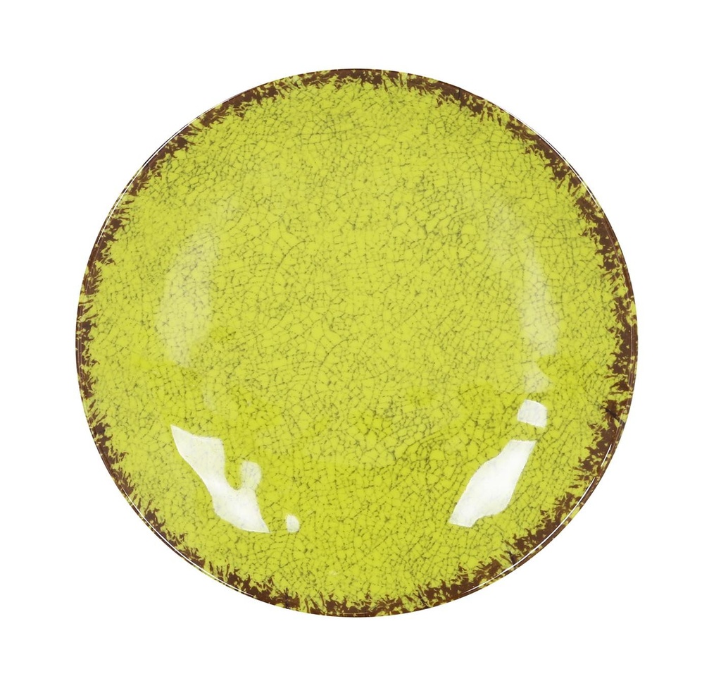 [B1052014B] #-48- PLATO POSTRE PISTACHO GUAYABA ø21.5x3cm