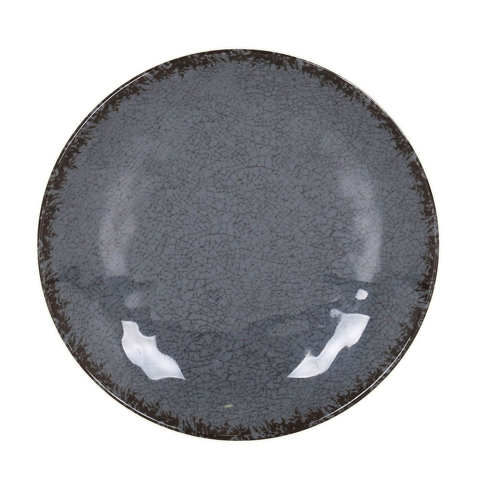 #-48- GRAY DESSERT PLATE GUAYABA ø21.5x3