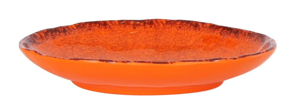 [B1052017A] #-48-BANDEJA OVAL NARANJA GUAYABA 22,5x16.5x4cm