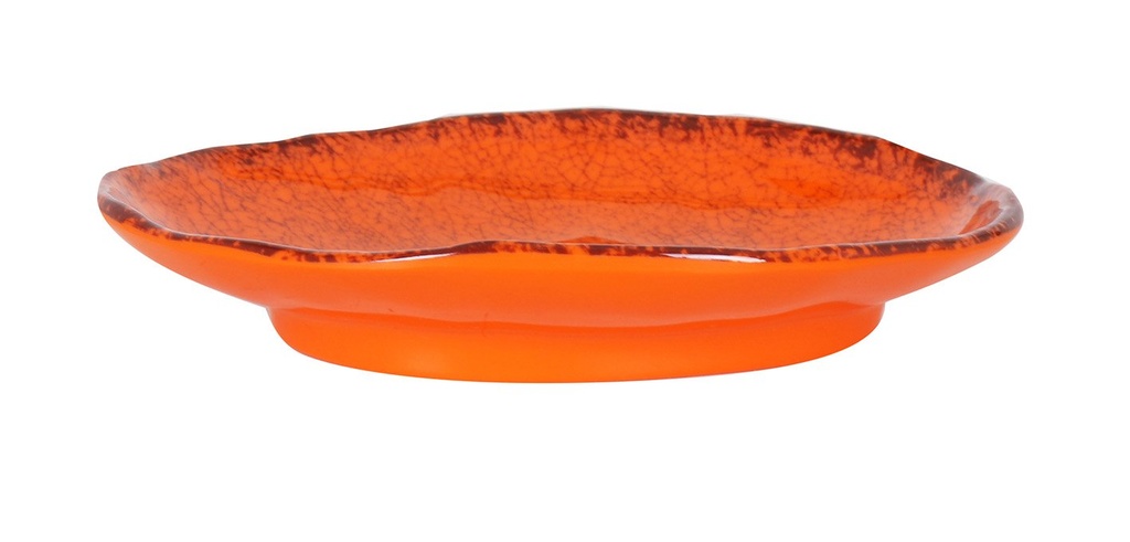 #-72- ORANGE OVAL TRAY GUAYABA 20x14x3cm