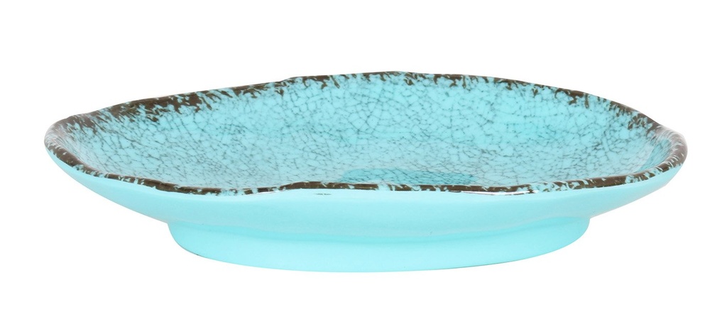 #-72- BANDEJA OVAL AZUL GUAYABA 20x14x3cm