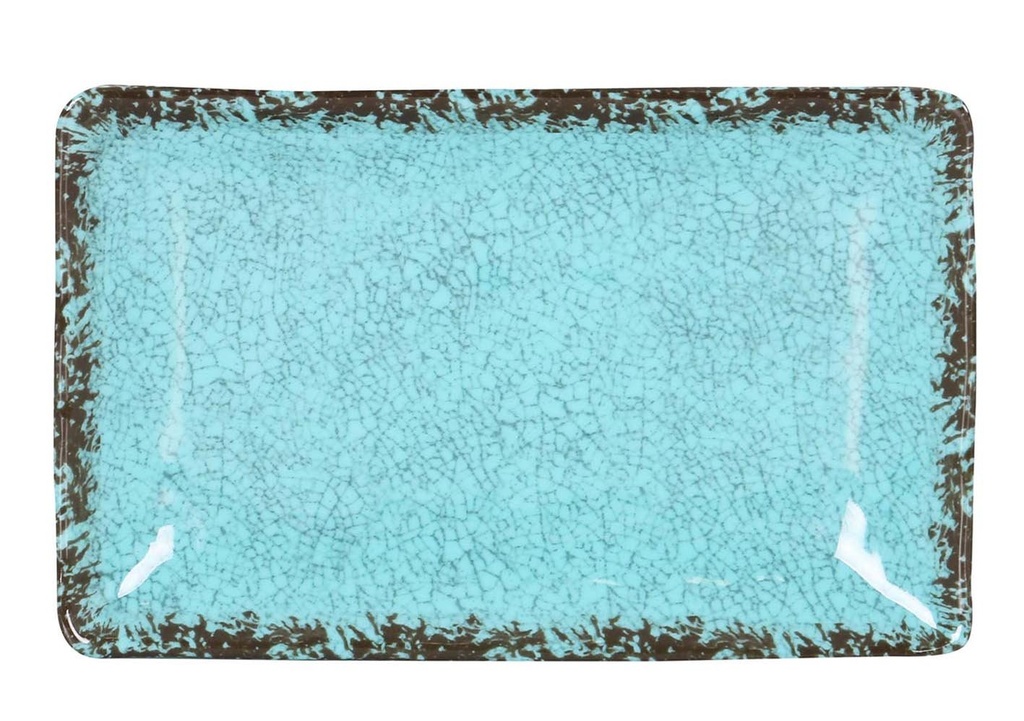 #-48- BANDEJA RECT. AZUL GUAYABA21.5x13.5.x3cm
