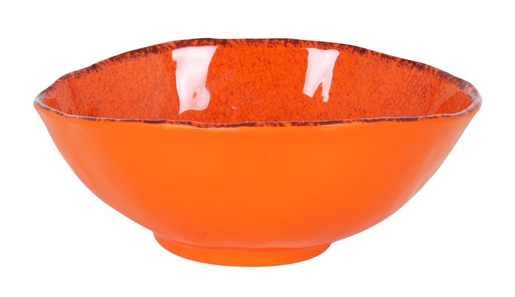 #-24- ORANGE SALAD BOWL GUAYABA 24x20.x9
