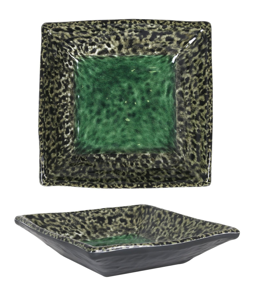 #-24- SQUARE PLATE ISORA 19x19x5cm
