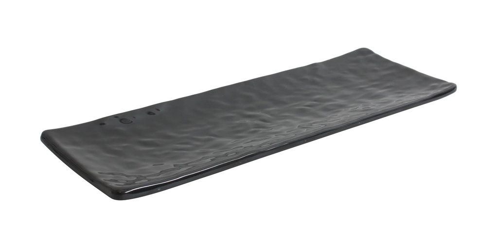 [B885082] BLACK RECT MAMBA TRAY 35.4x12.6x2.5cm