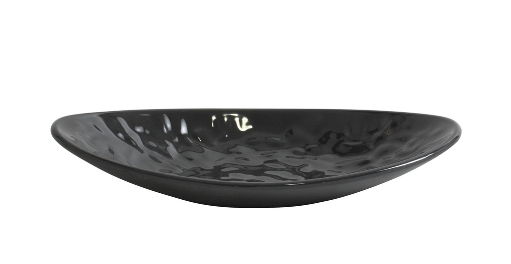 [B885096R] BLACK OVAL MAMBA TRAY 25.2x13.7x4.4cm